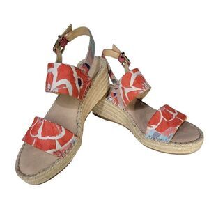 Alex Marie Floral Women's Wedge Sandals (Size 7.5M)